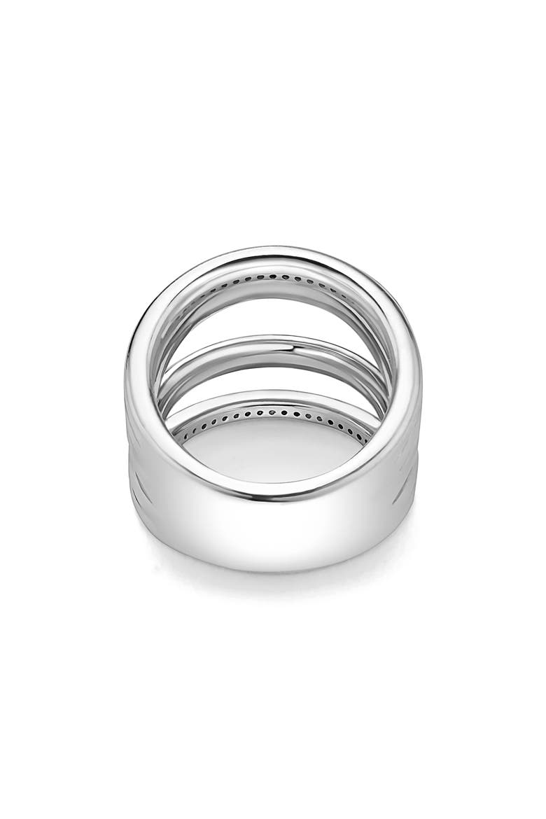 Caviar Lux Pavé Diamond Ring, Alternate, color, TWO-TONE