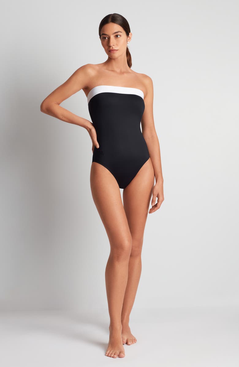 Lauren Ralph Lauren Modern Halter One-Piece Swimsuit, Alternate, color, Black