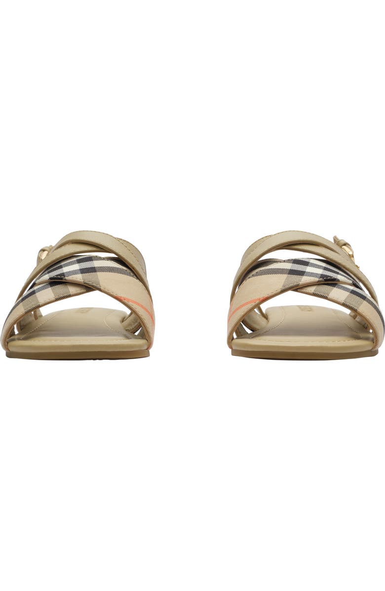 Burberry Check Sandals, Alternate, color,
