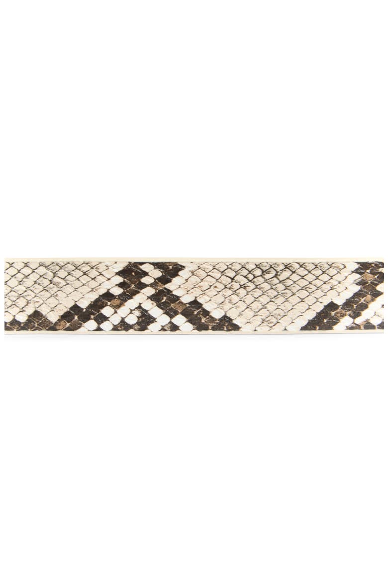 Slim Keeper Belt, Alternate, color, BLACK AND WHITE SNAKE PRINT