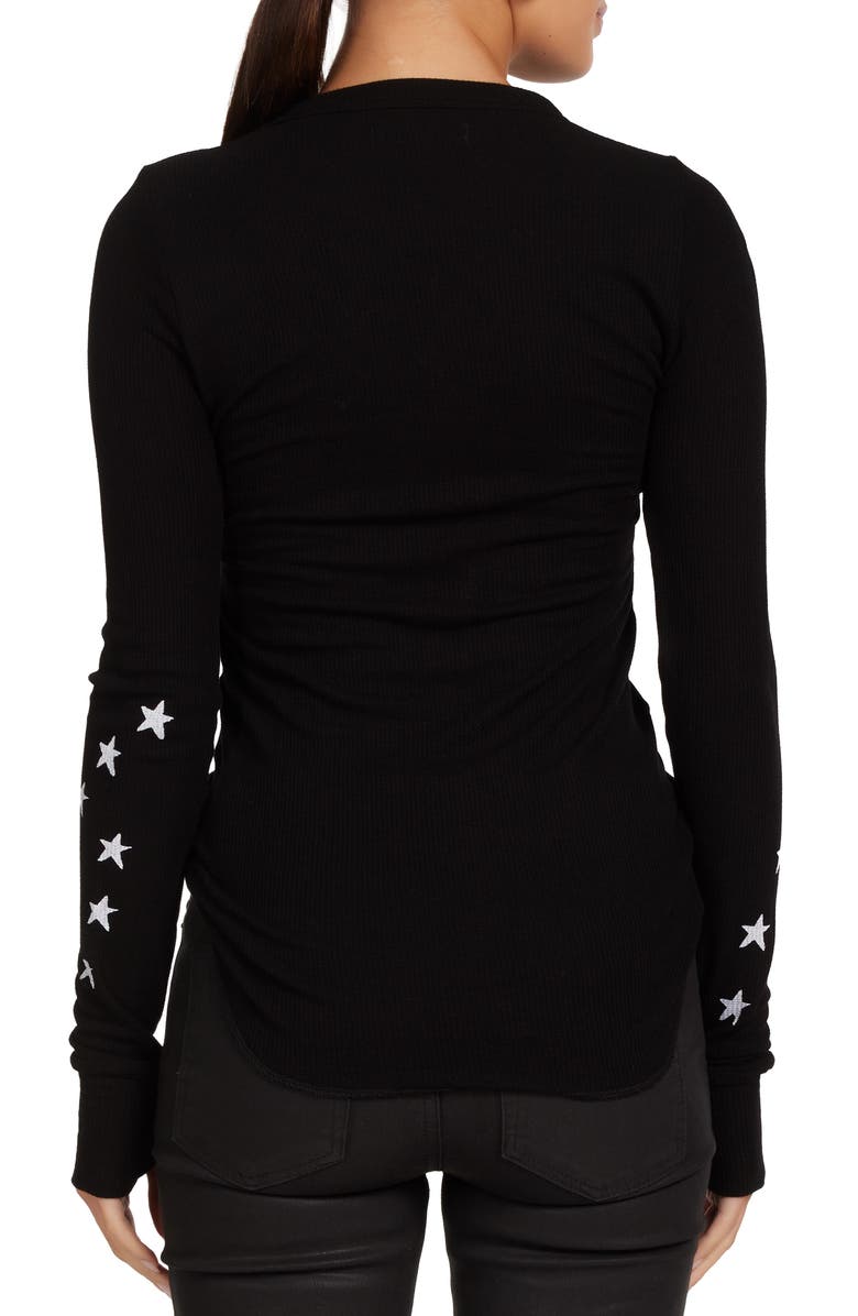 Lauren Moshi McKinley Only Rock n' Roll Top, Alternate, color, Black