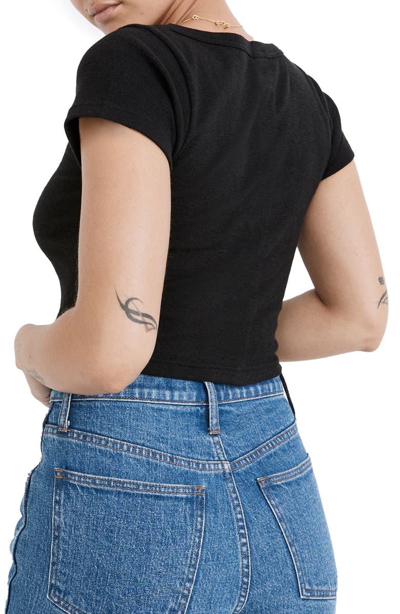 Madewell U-Neck Crop T-Shirt, Alternate, color, 