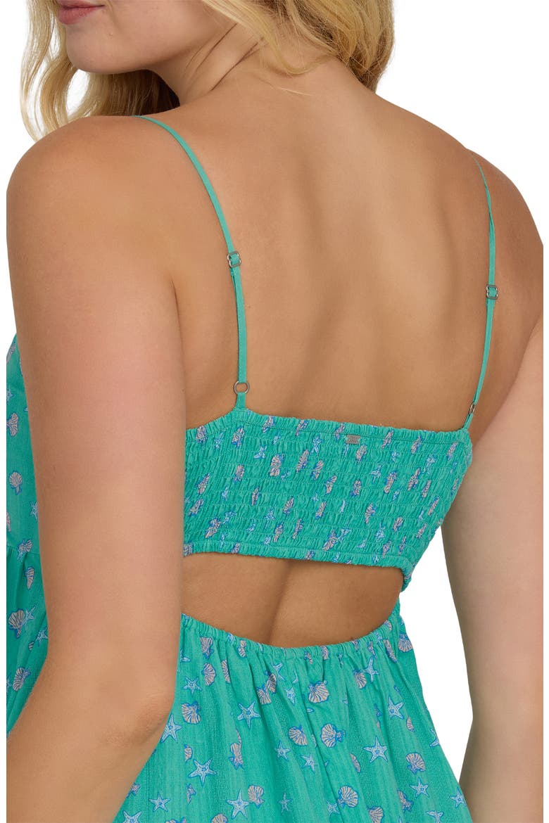 Island Heat Cover-Up Minidress, Alternate, color, GREEN TROPICS