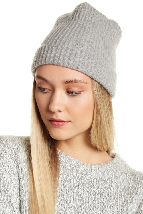 Portolano Cashmere Beanie In Gray