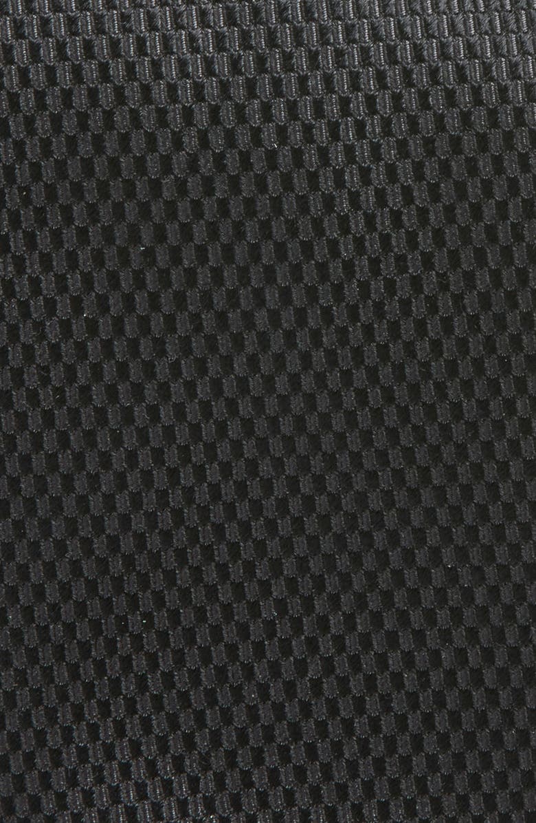 Nordstrom Solid Silk Tie, Alternate, color, Black