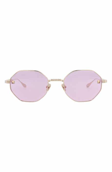 Valentino 50mm Geometric Sunglasses