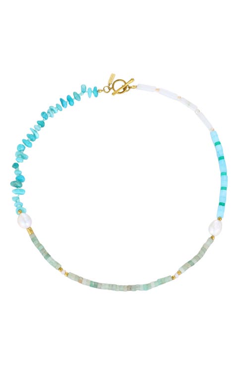 Beaded Freshwater Pearl Necklace