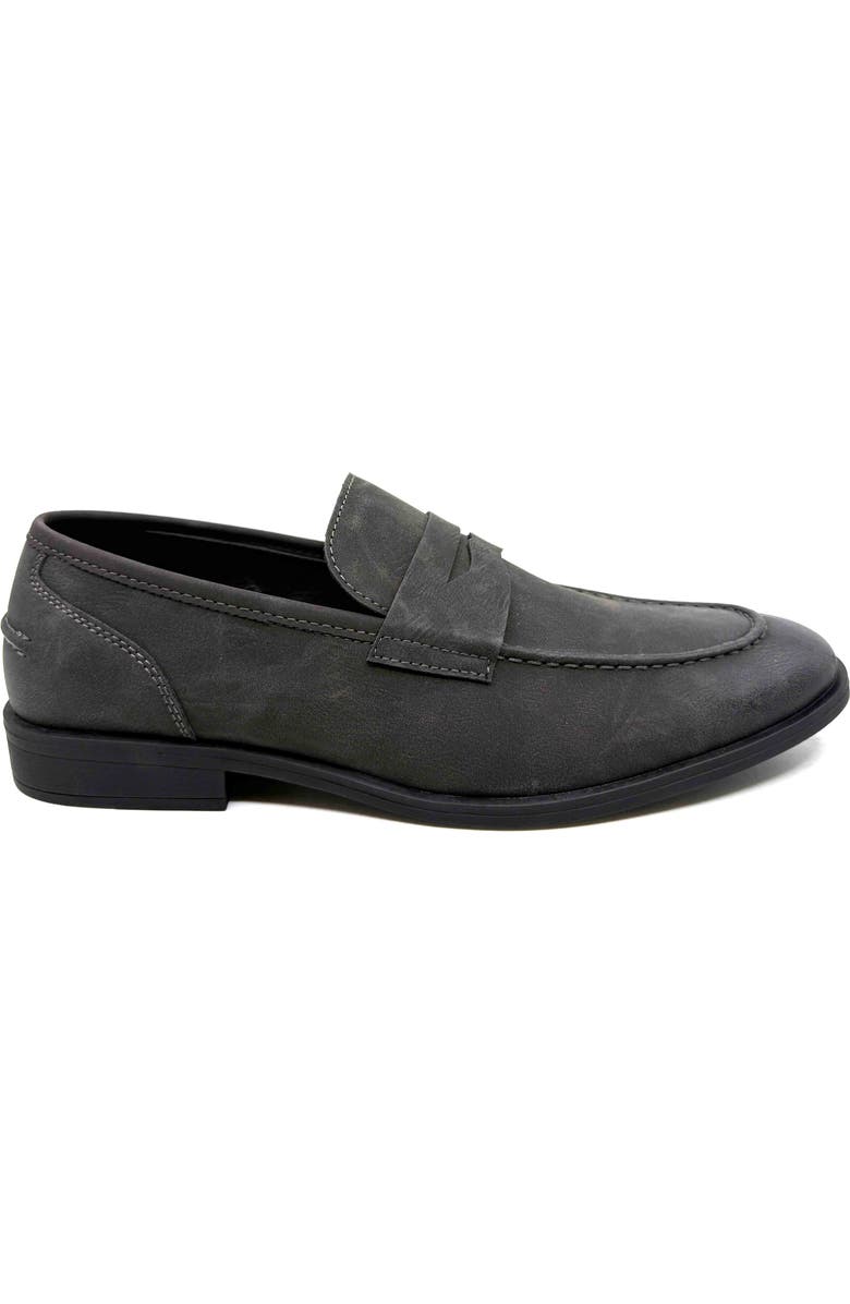 Uncut Spartan Loafer, Main, color, Black Nubuck Pu