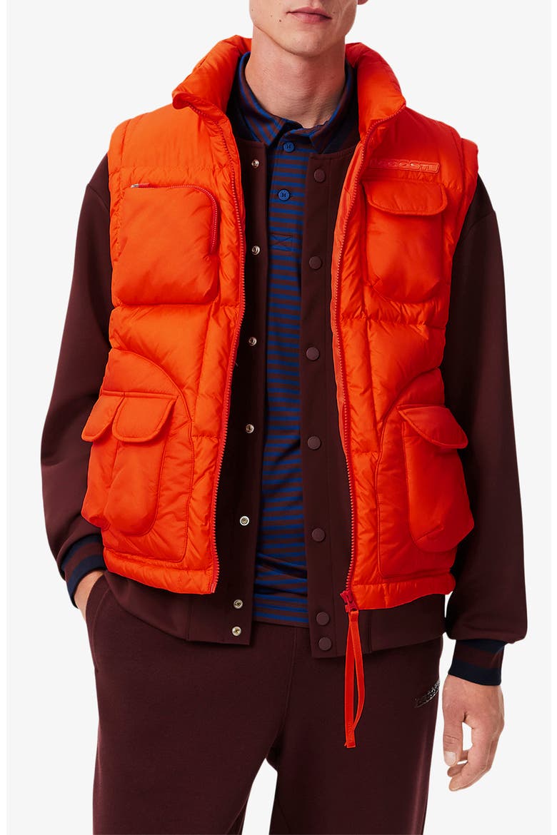 Water Repellent Utility Down Puffer Vest, Main, color, BUOY