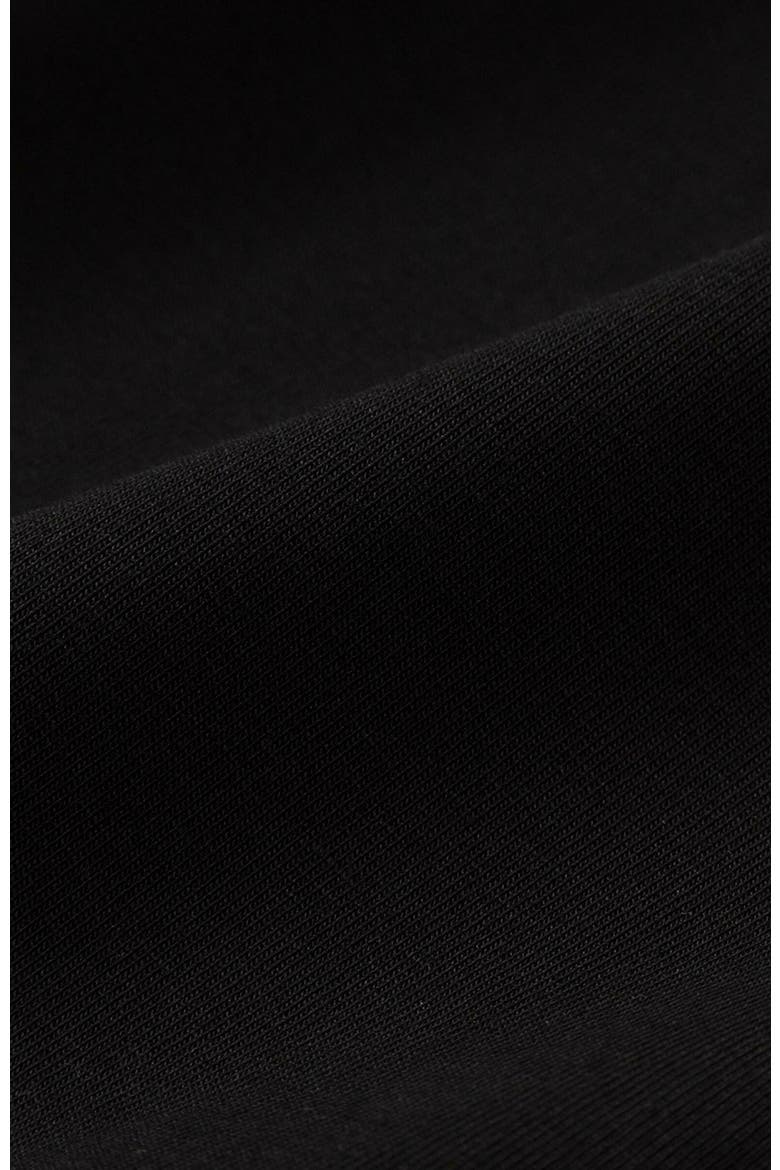 Luxe Stretch Jersey Slim Crew Neck Tee, Alternate, color, Black
