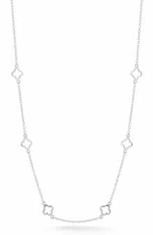 GLAZE JEWELRY Clover Station Necklace