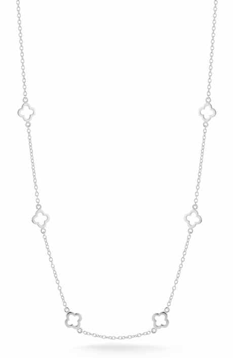 GLAZE JEWELRY Clover Station Necklace
