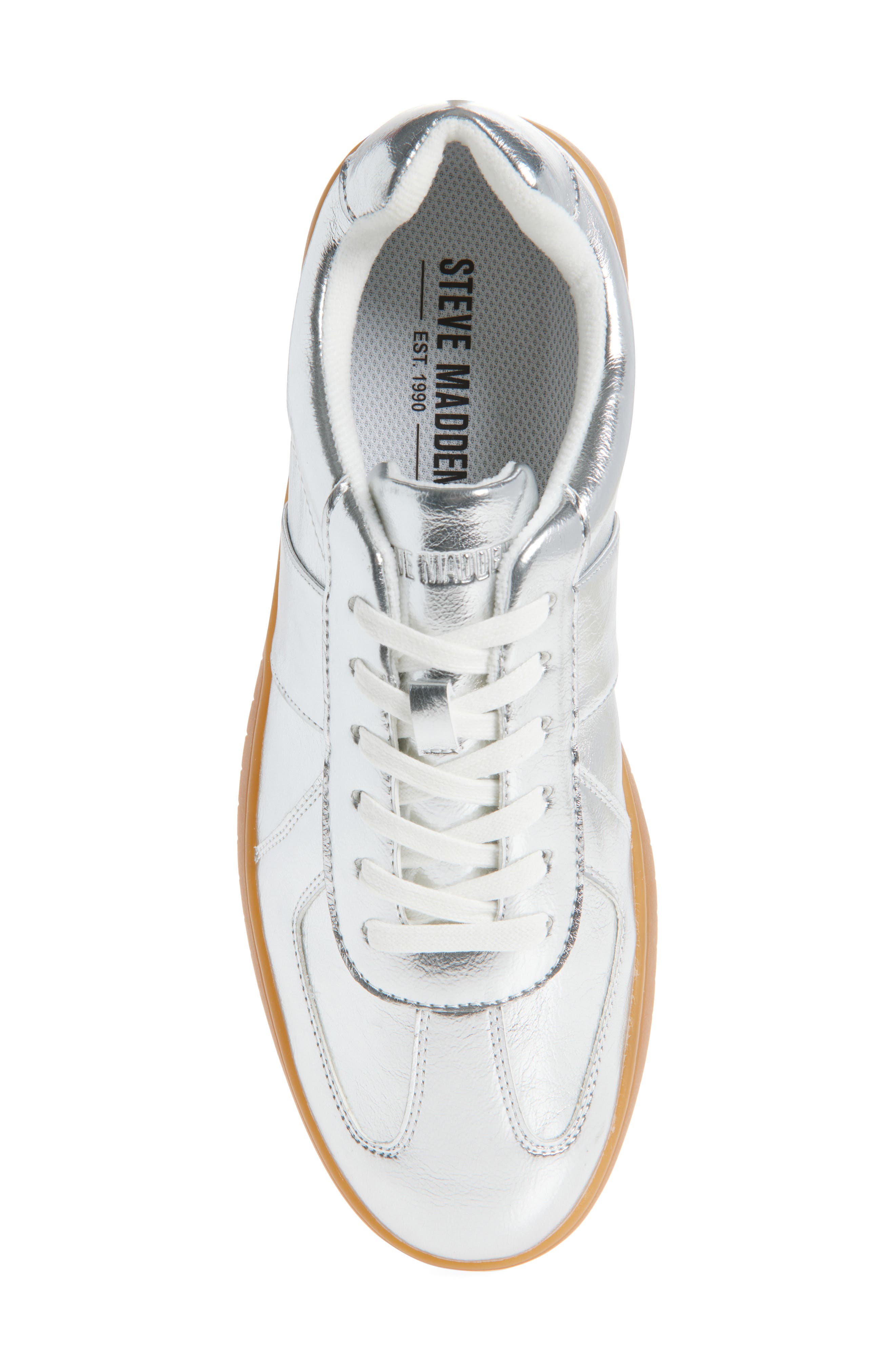 Steve Madden Kixon Sneaker, Alternate, color, Silver
