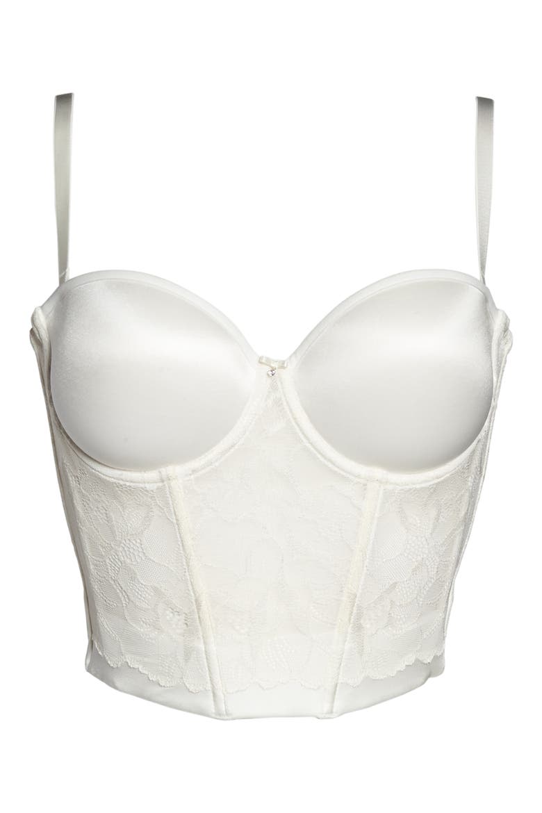 Sensuelle Convertible Underwire Bustier, Alternate, color, IVORY