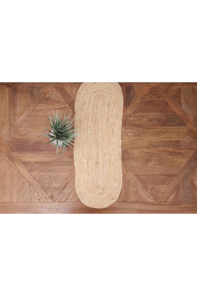 White Seagrass Table Runner 13" x 36", Alternate, color, Beige