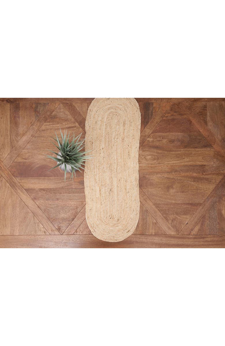 C&F Home White Seagrass Table Runner 13" x 36", Alternate, color, Beige