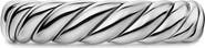 David Yurman Sculpted Cable Band Ring in Sterling Silver