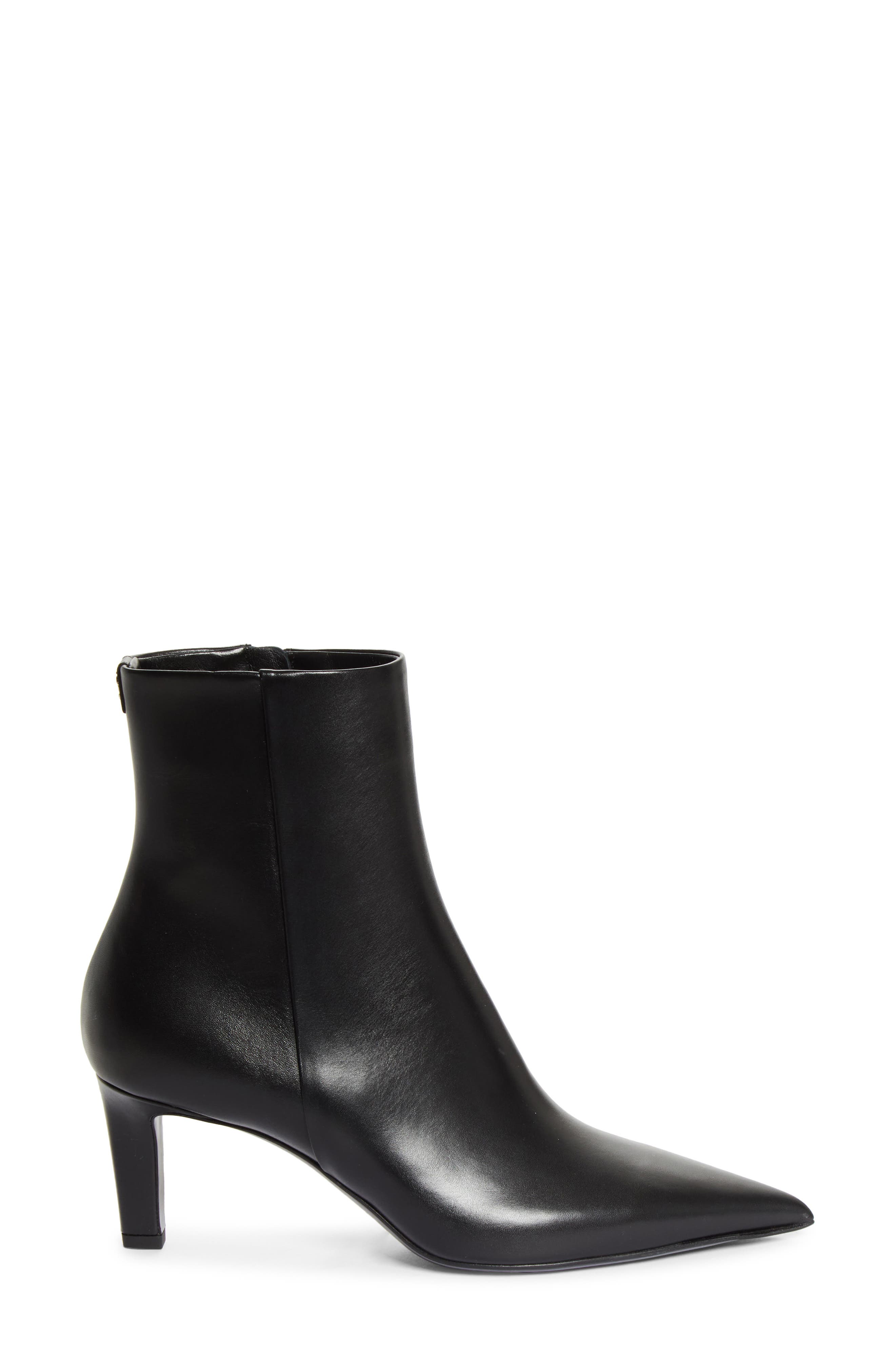 Frankie Pointed Toe Bootie, Alternate, color, BLACK