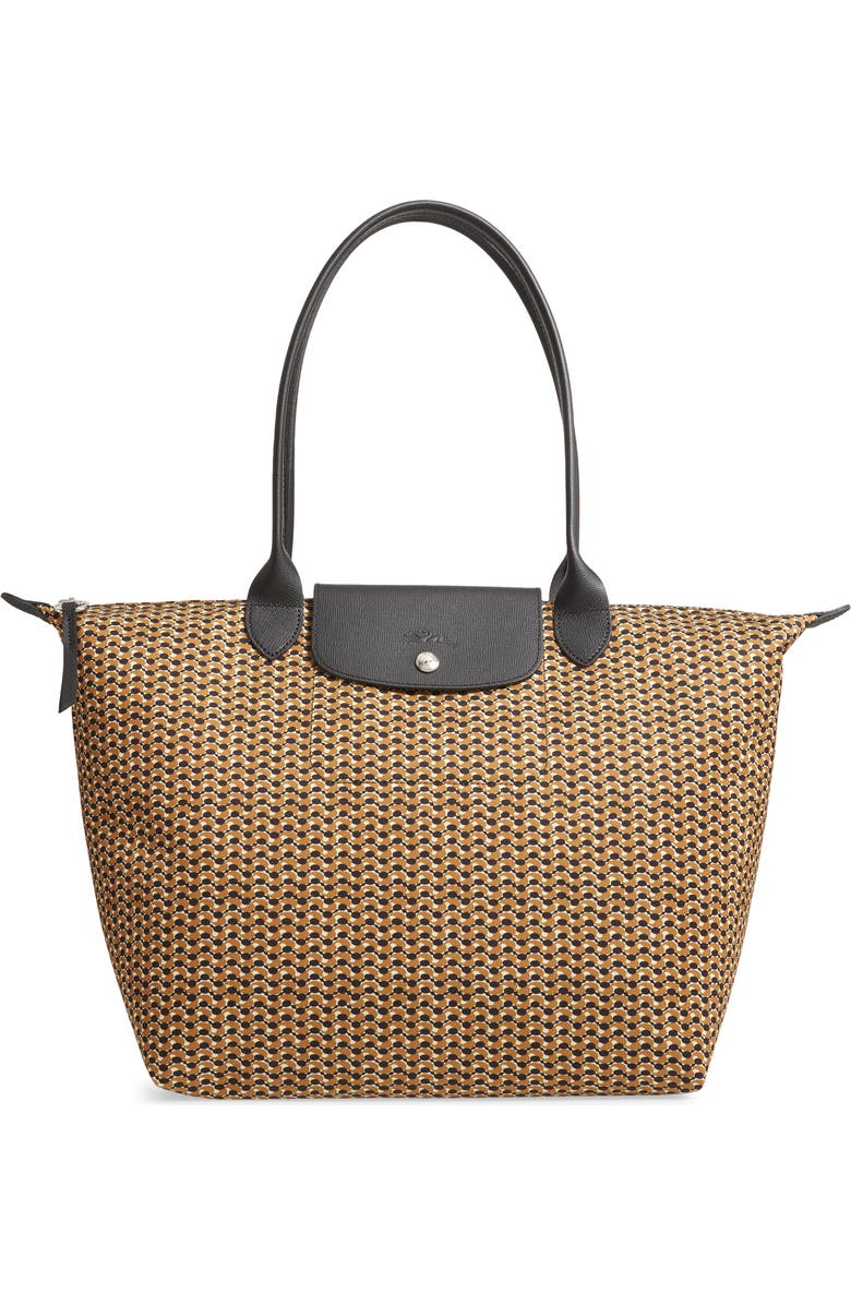 Longchamp Large Le Pliage Print Nylon Shoulder Tote, Main, color,