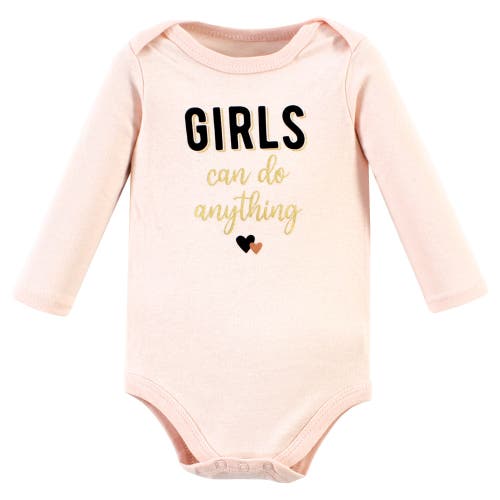 Hudson Baby Little Soft Cotton Long-sleeve One-piece 3pk