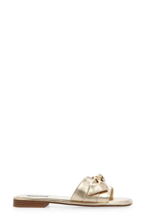 Steve Madden Tatumm Slide Sandal In Gold