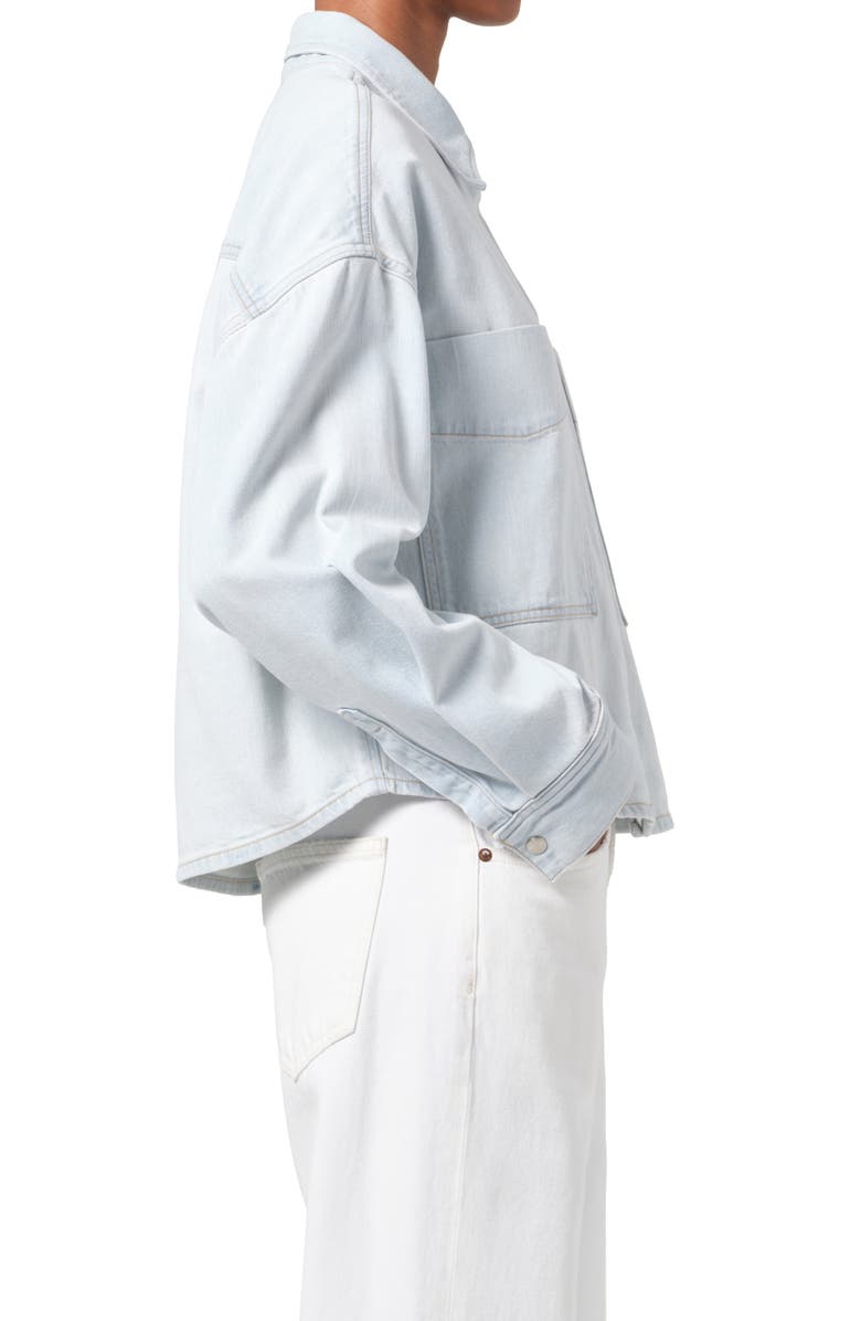 AGOLDE Myah Snap-Up Denim Shirt, Alternate, color, 