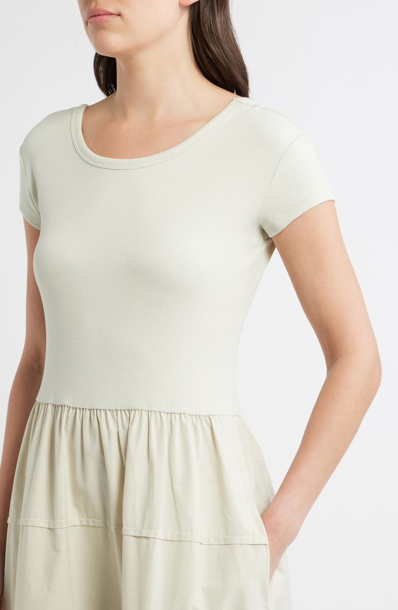 BOSS Orange Tiered Midi Dress, Alternate, color, Guava Leaf