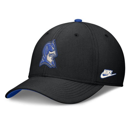 Nike Black Duke Blue Devils Legacy Rise Performance Flex Hat In Black
