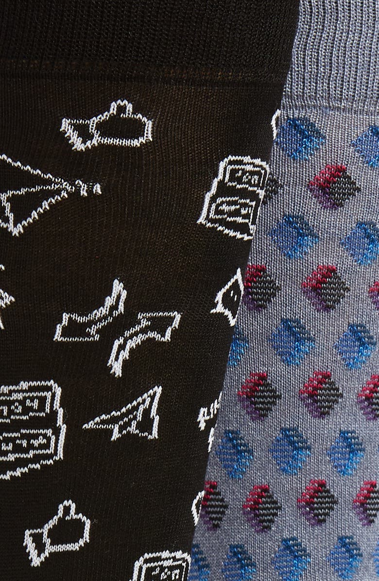 Bugatchi 3-Pack Box Set Socks, Alternate, color,