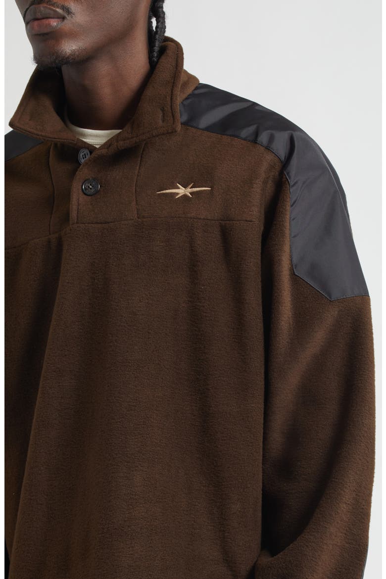 Basecamp Fleece Pullover, Alternate, color, BROWN