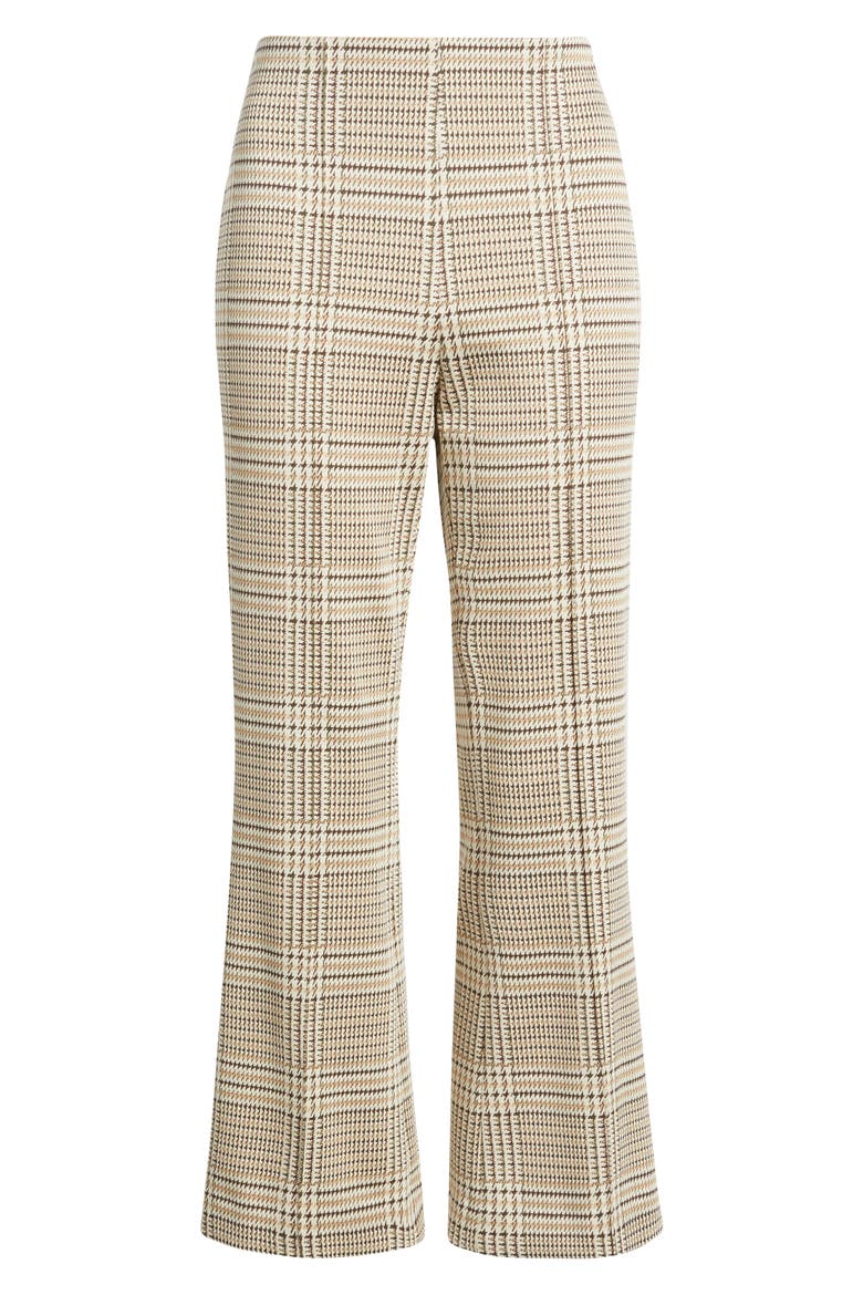 Irina Ponte Kick Flare Pants, Alternate, color, TAN MULTI