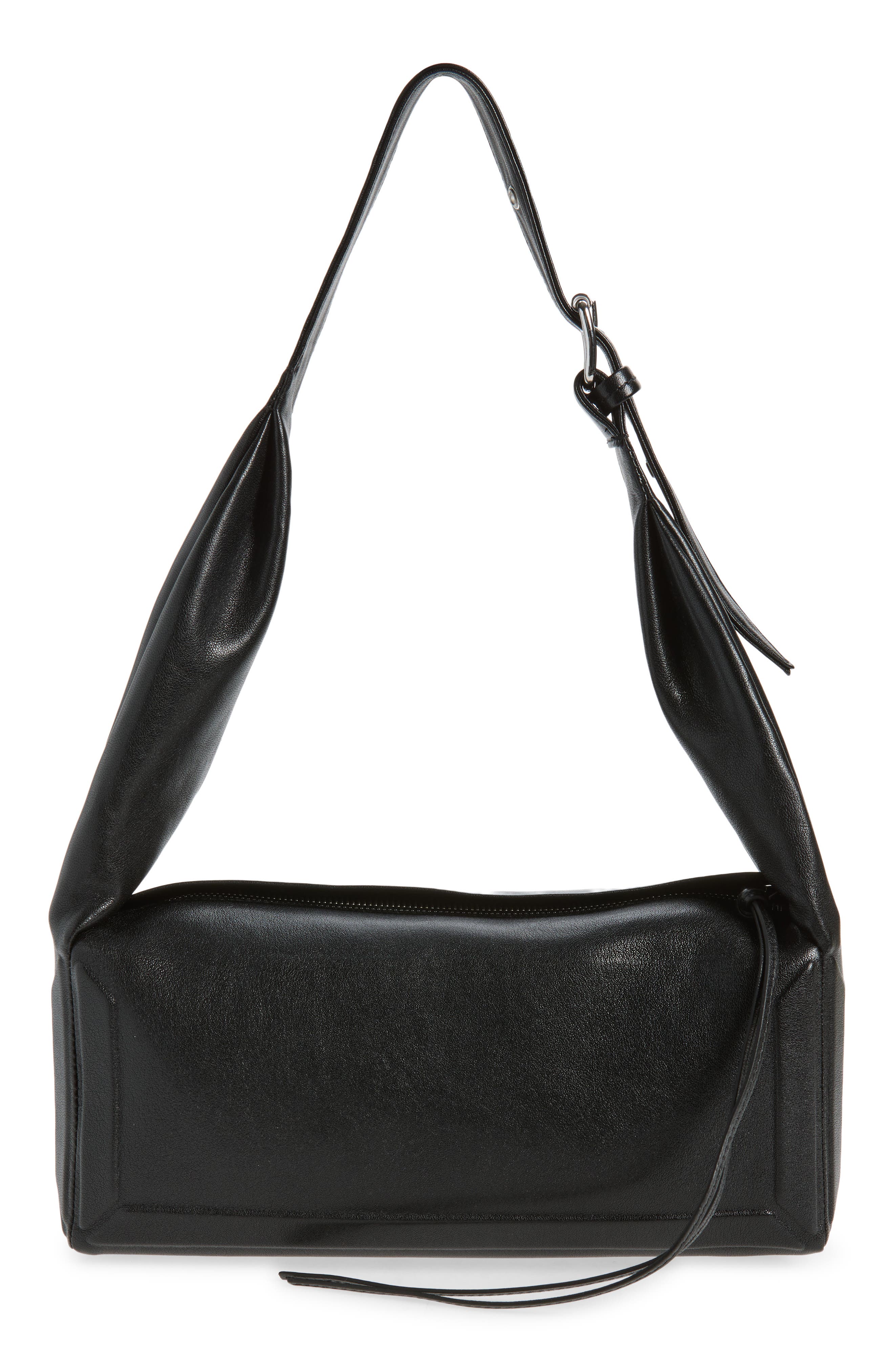 Medium East/West Box Bag, Main, color, BLACK