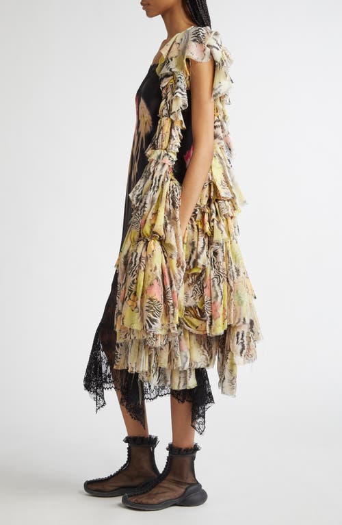 Collina Strada Zebra Floral Cloud Silk Crossbody Bag In Zebra Floral