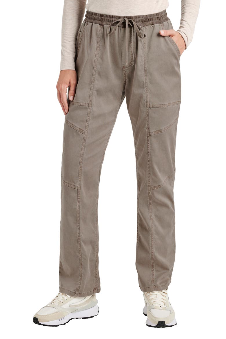 Shay Twill Drawstring Pants, Main, color, TAWNY