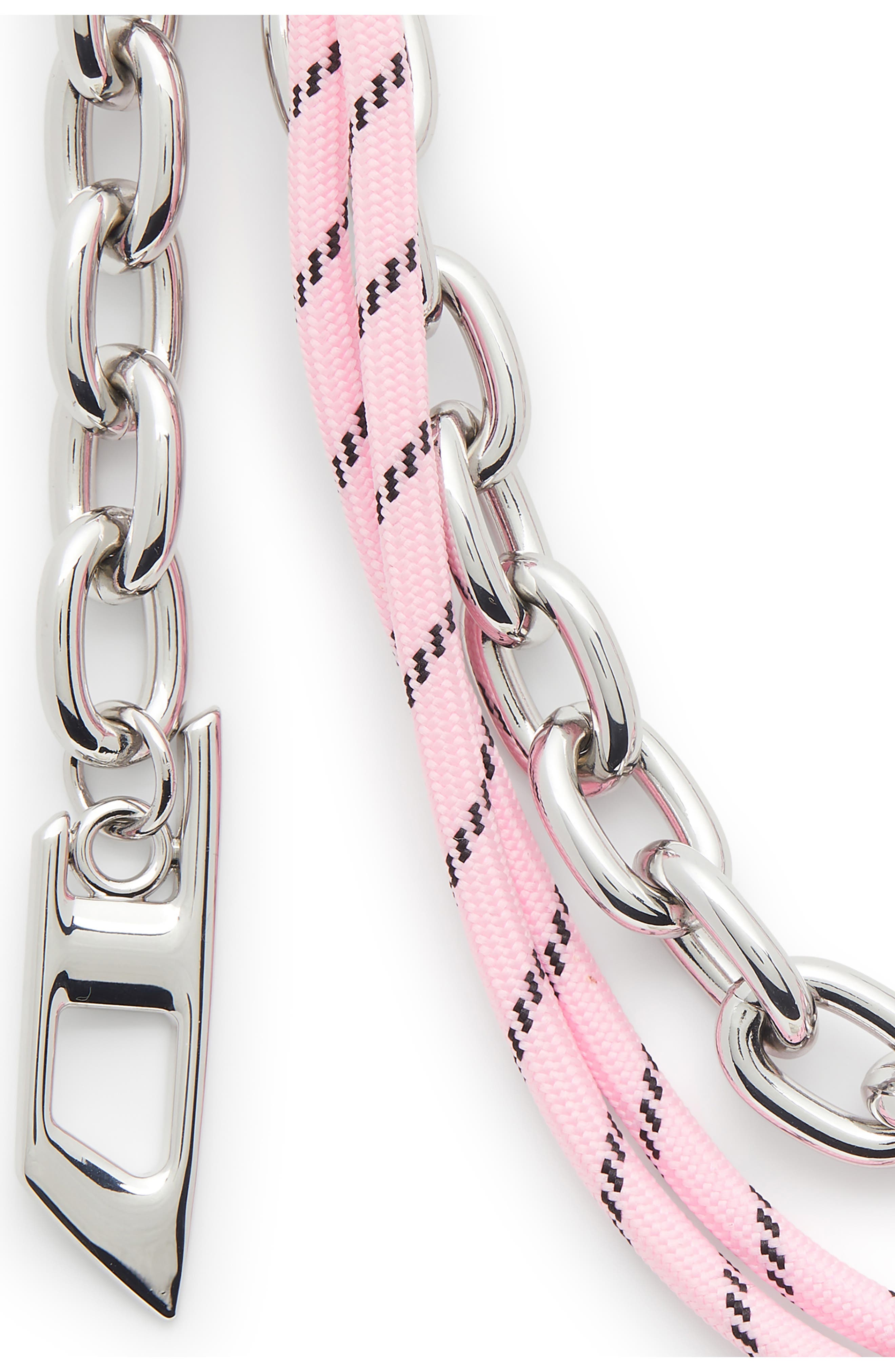 DIESEL<sup>®</sup> Double Chain Bag Charm, Alternate, color, Pink