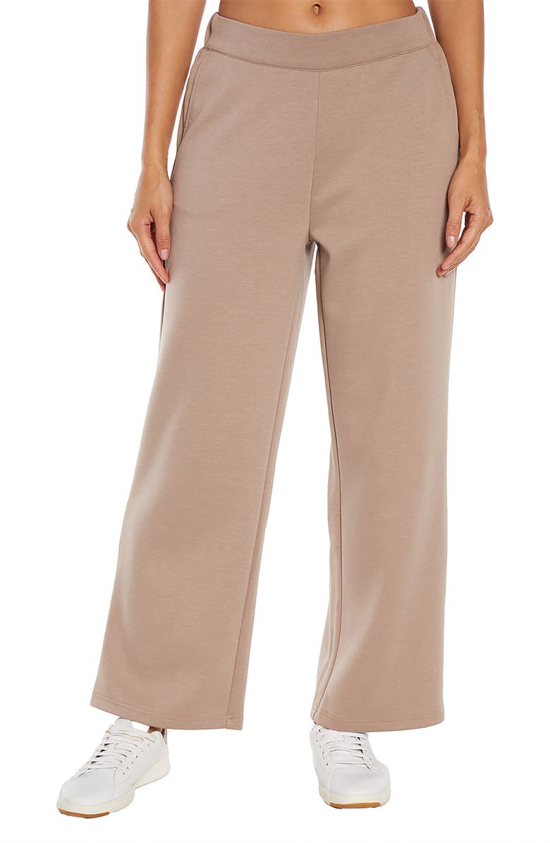 Three Dots Aria Scuba Knit Bootcut Pants, Main, color, 