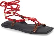FLOWZE Lace-Up Ropes Water Repellent Slide Sandal