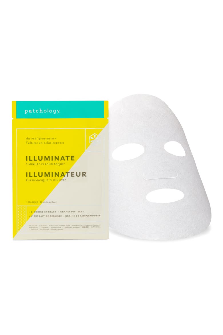 Illuminate FlashMasque™ Facial Sheets, Main, color, NO COLOR