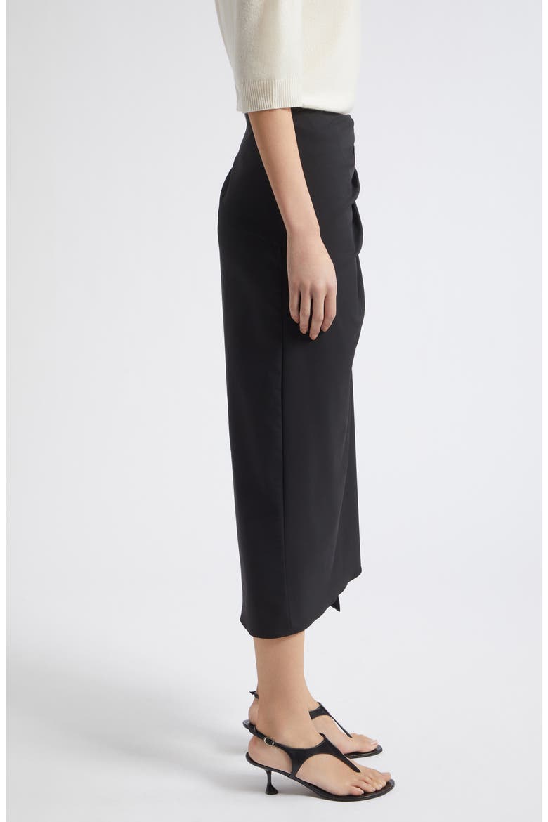 Zampa Virgin Wool Midi Skirt, Alternate, color, BLACK
