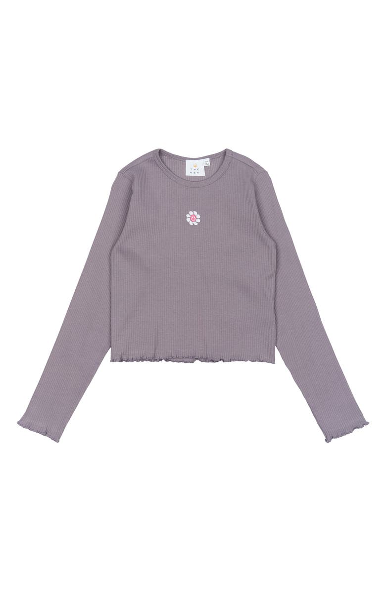 THE NEW Kids' Perrin Rib Top, Main, color, Gray Ridge