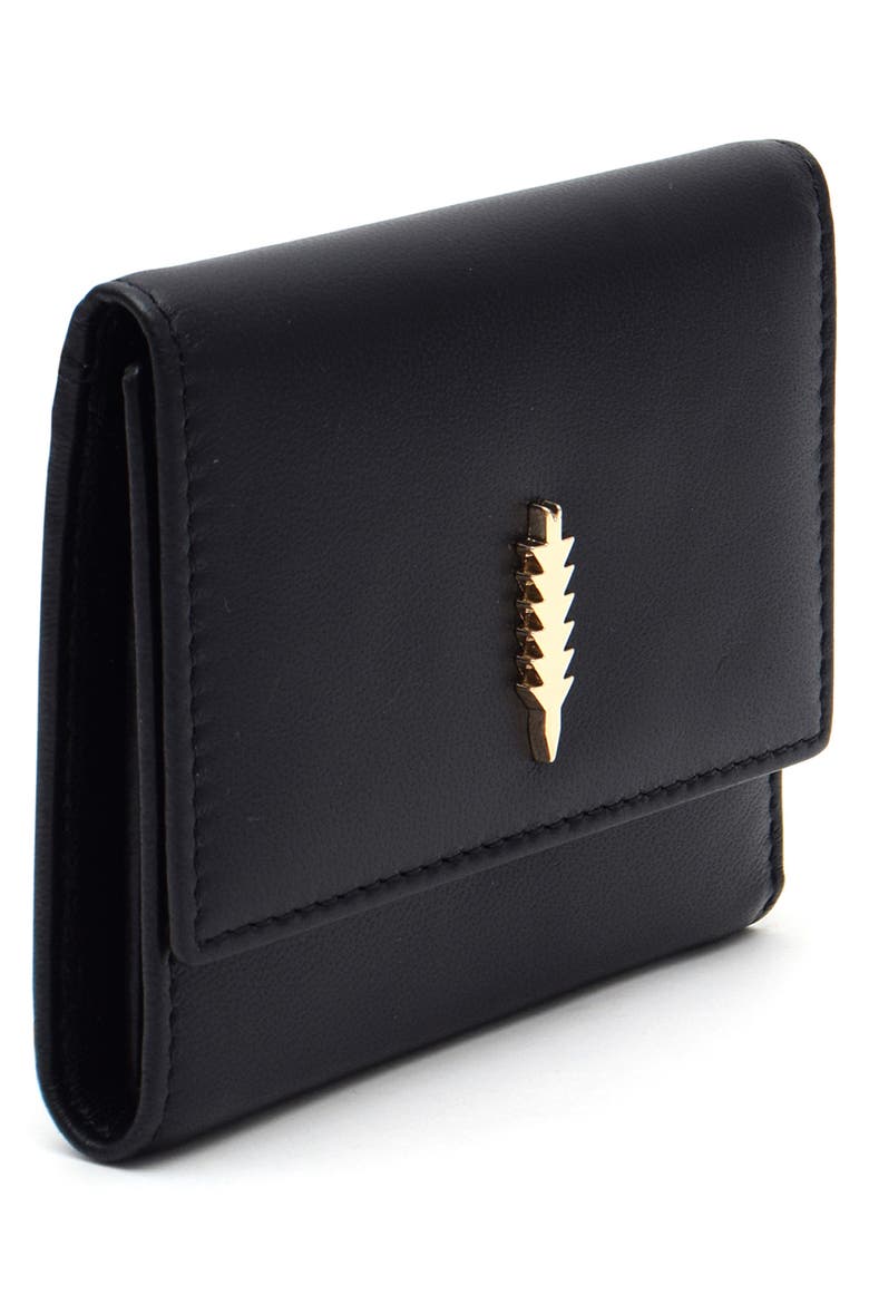 Skylar Leather Wallet, Alternate, color, BLACK