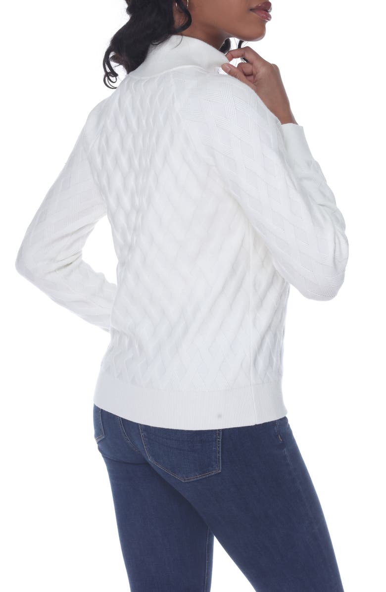 RAIN AND ROSE Lattice Cable Knit Sweater, Alternate, color, 