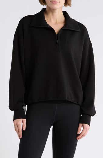 Z by Zella Whisper Knit Half Zip Sweatshirt