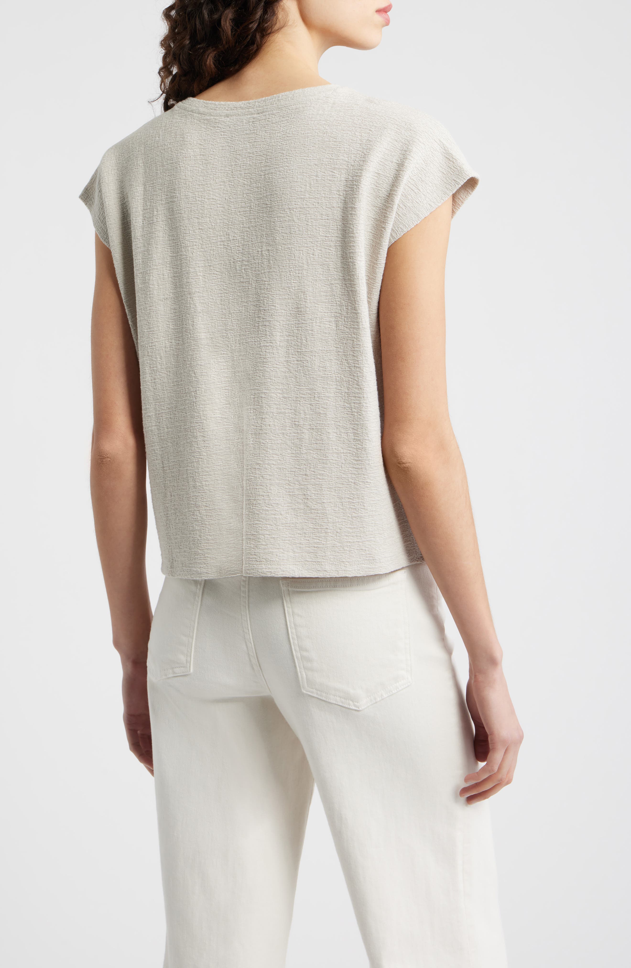V-Neck Organic Cotton Square Top - image 2