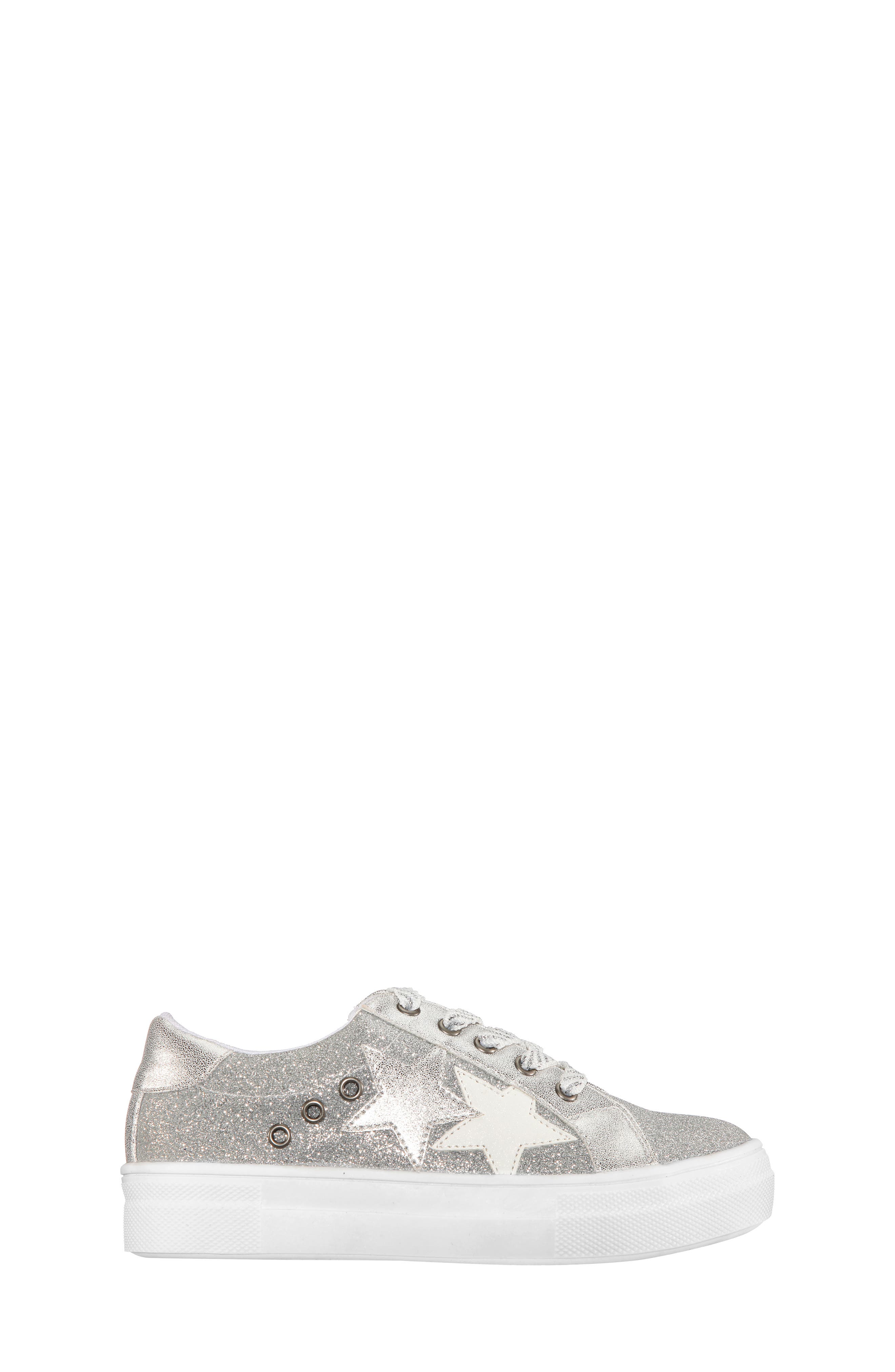 Nina Lizzet Glitter Star Sneaker, Alternate, color, 