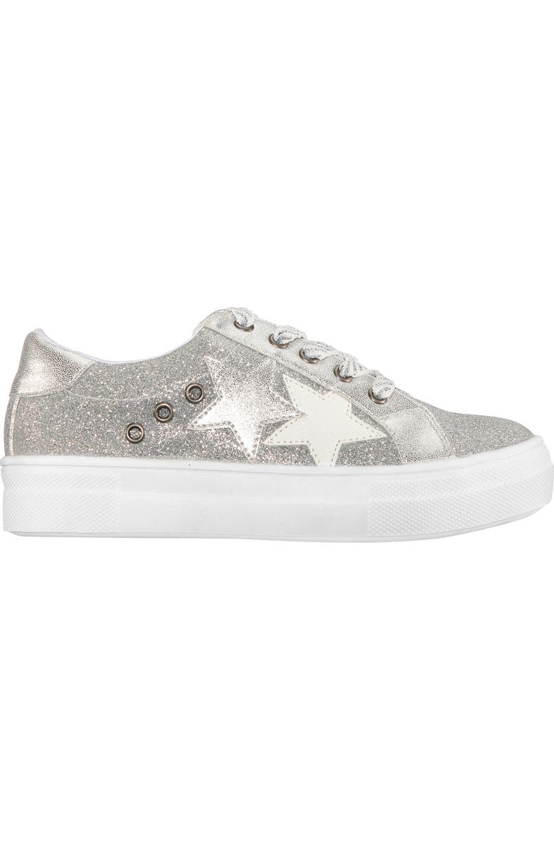 Nina Lizzet Glitter Star Sneaker, Alternate, color,