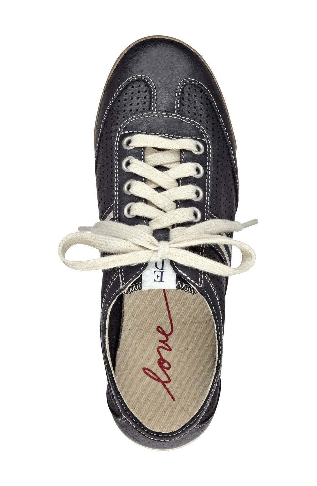 'Escondido' Sneaker, Alternate, color, BLACK LEATHER