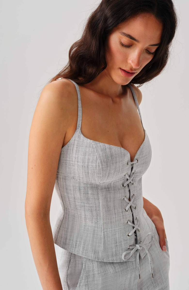 Leman Mercer Juliette Top, Alternate, color, Stone