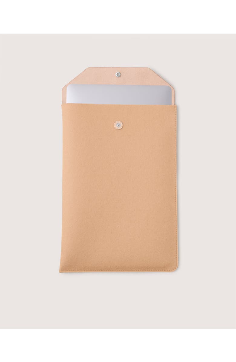 Graf Lantz Merino Wool 16" Laptop Computer Sleeve, Alternate, color, Latte