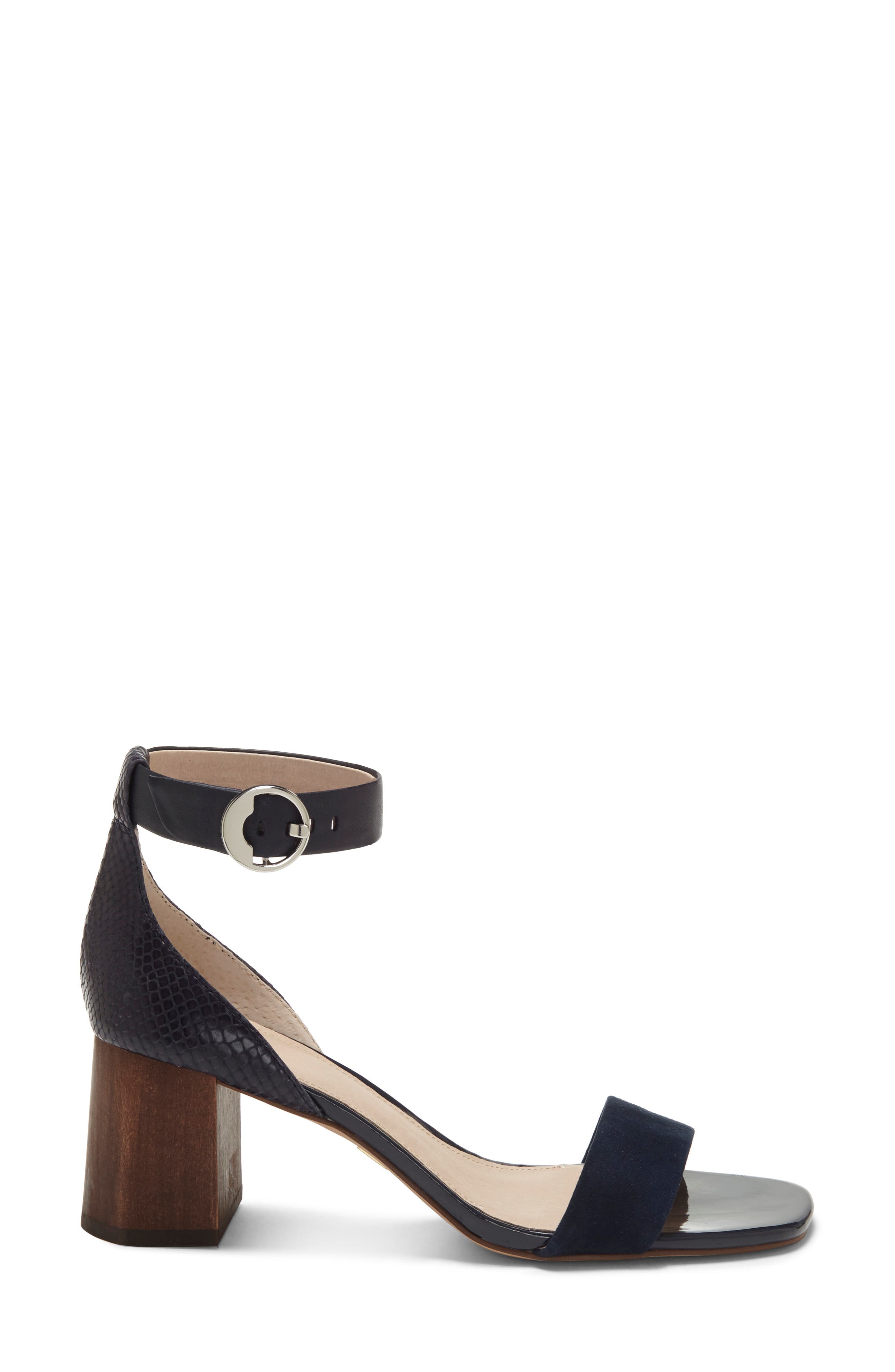 Gabrie Ankle Strap Sandal, Alternate, color, BLUE MOON SUEDE